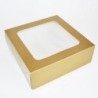 10 Emballage à Gâteaux Gold 21 x  21 cm