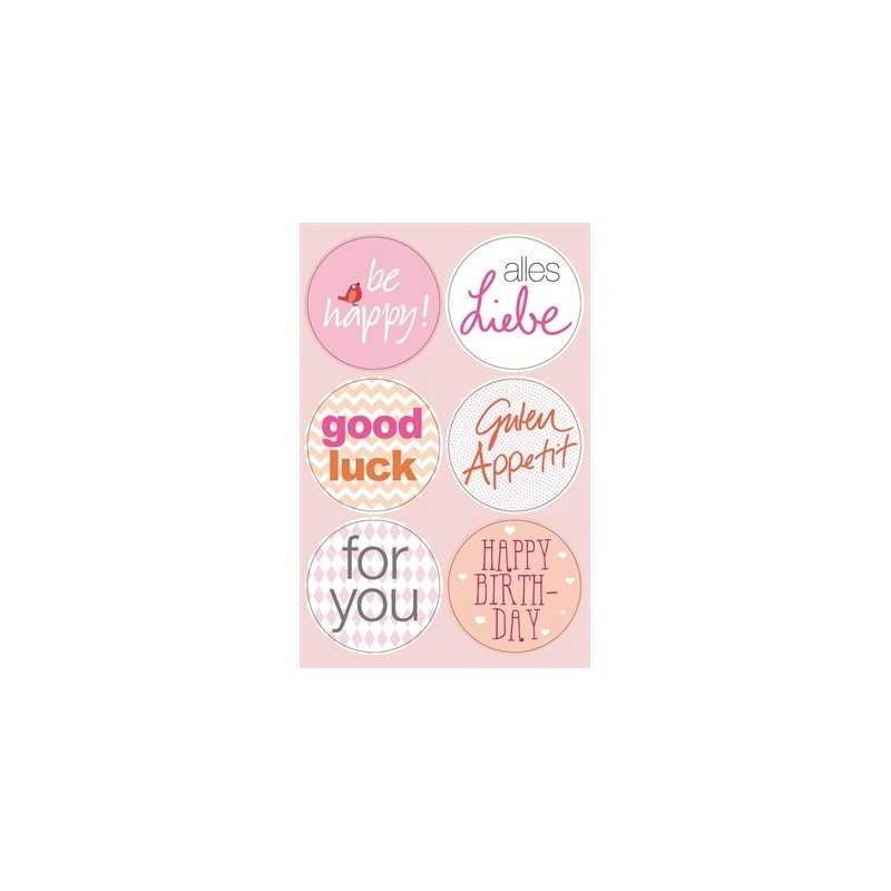 Stickers with Claims - Pink