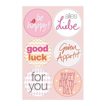 Stickers with Claims - Pink