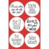 Stickers with Claims - Dots Red