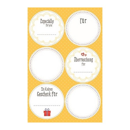 Stickers with Claims - Yellow