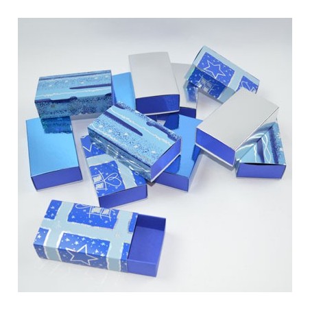12 Boîtes d'allumettes - Glam Blue