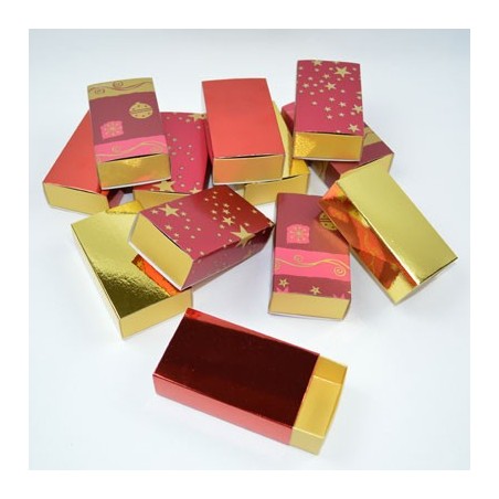 12 Boîtes d'allumettes - Glam Red