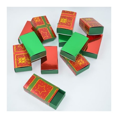 12 Boîtes d'allumettes - Red & Green